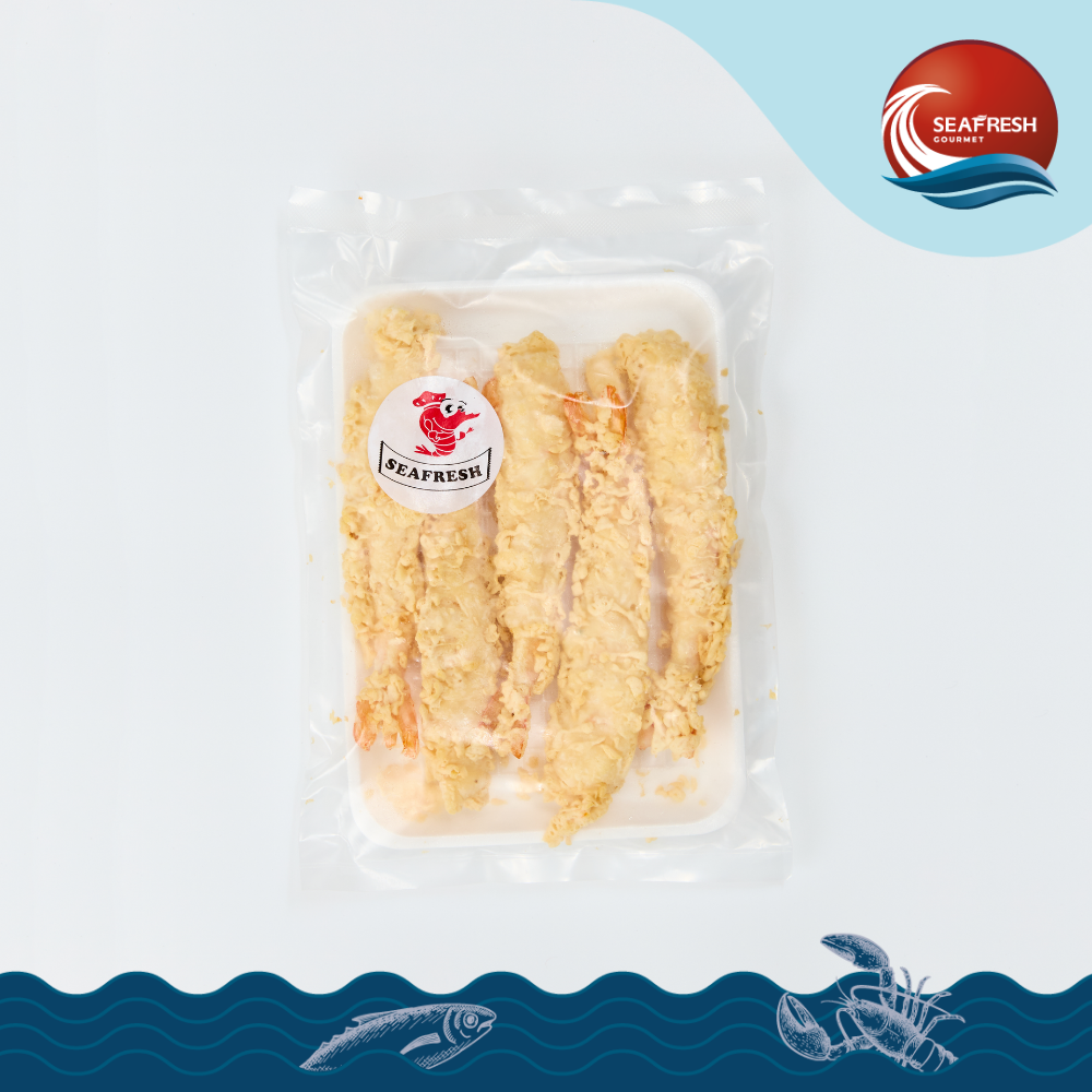 กุ้งเทมปุระแช่แข็ง (ซูโม่) Frozen Tempura Shrimp (Sumo) 15 G/5 PCS